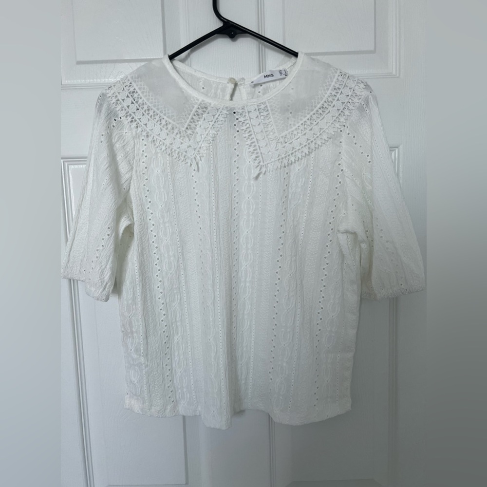 Embroidered Mango top